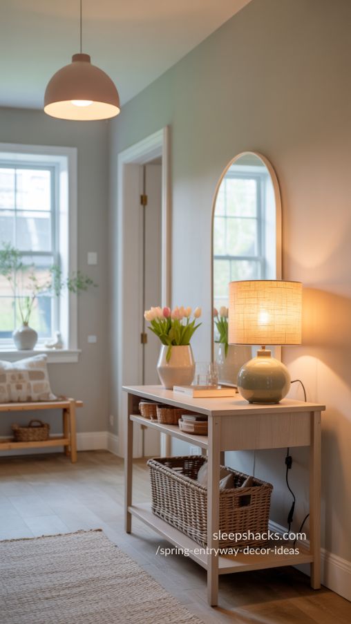 Layered Lighting Ideas for a Bright Spring Entryway
