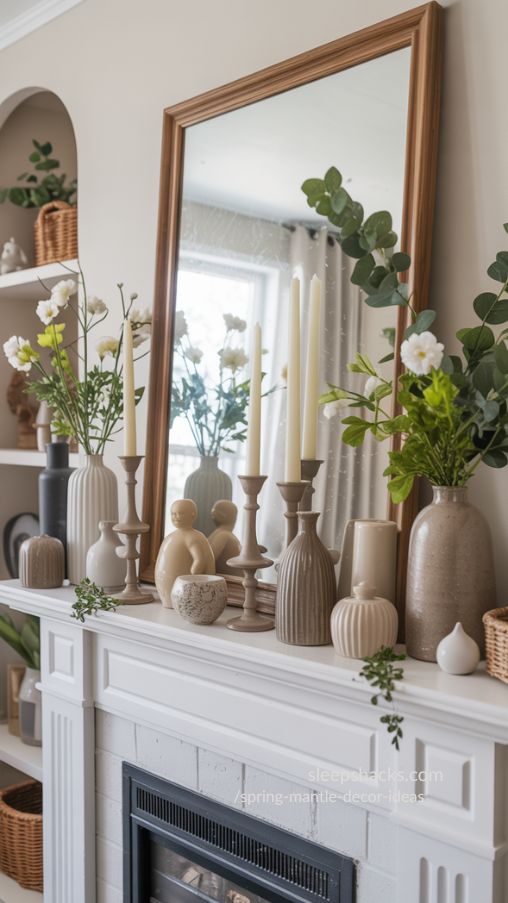 Layering and Styling Techniques for a Professional Spring Mantel Look