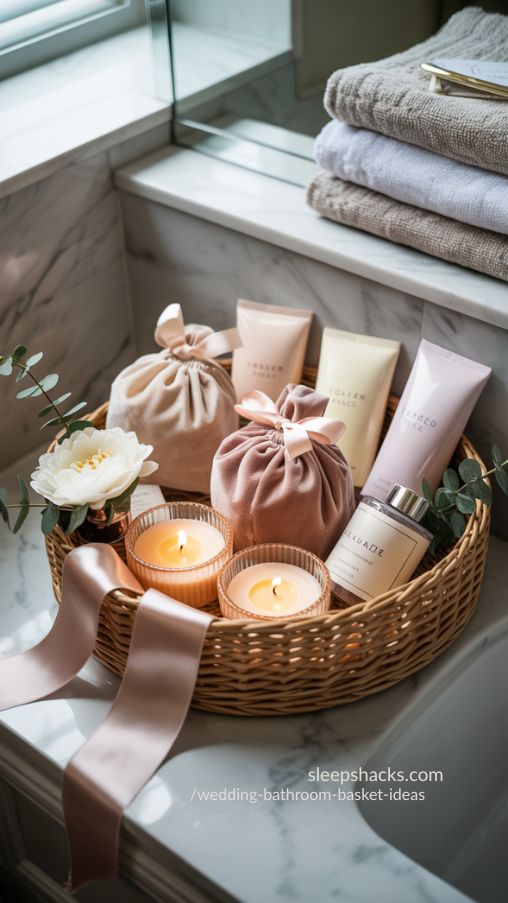 Luxe Wedding Bathroom Basket Ideas Feeling Indulgent Without Overdoing It