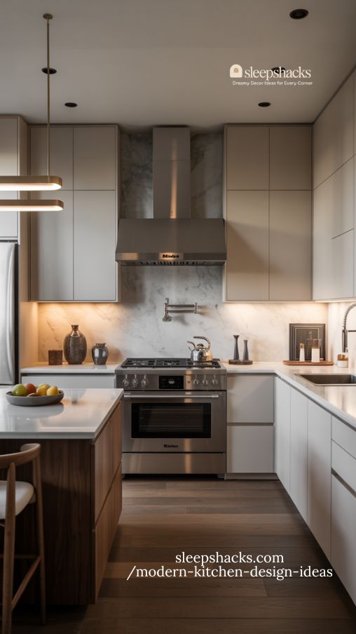 Luxury Modern Kitchen with High-End Appliances