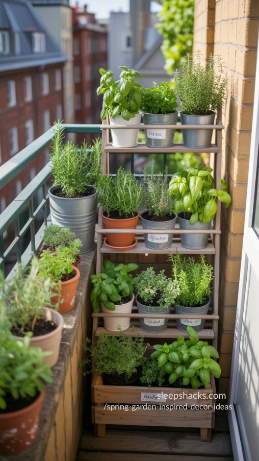 Mini Herb Gardens on Balconies – Practical and Stylish Spring Decor