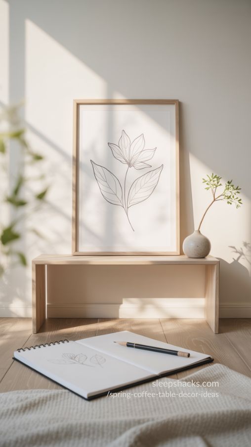 Minimalist Botanical Line Art for Calm and Modern Spring Decor