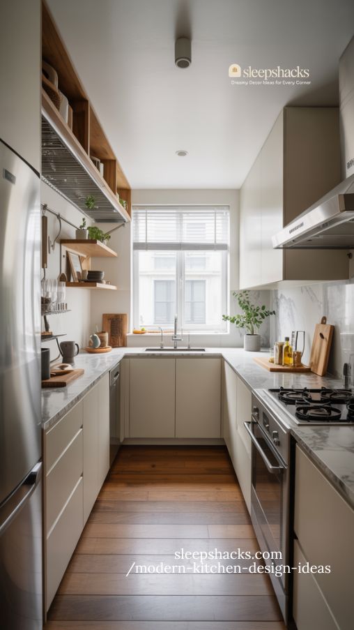 Modern Galley Kitchen for Efficiency