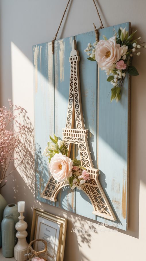 Paris In Spring Wall Hanging DIY Home Decor