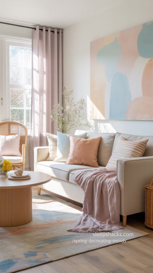 Pastel Accents for Soft and Airy Spring Interiors