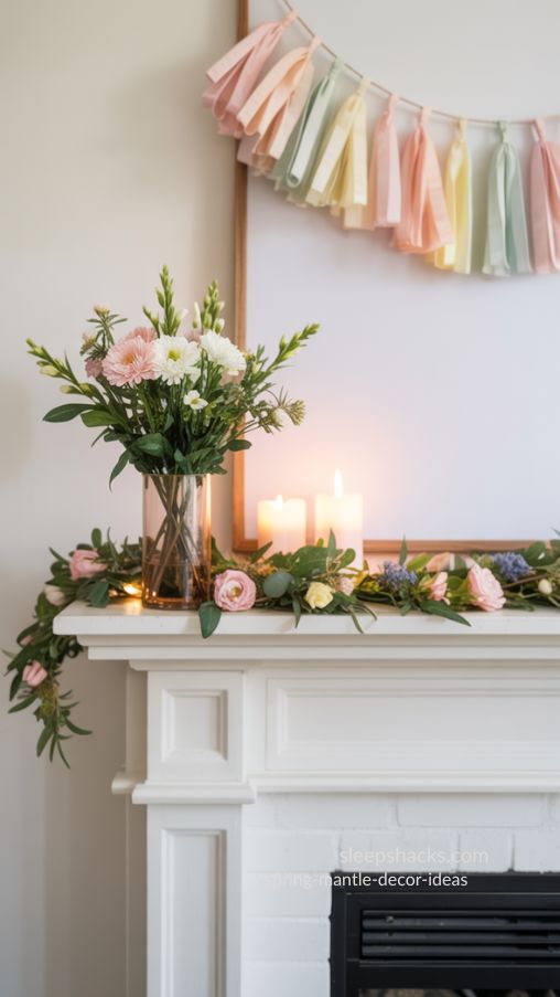 Quick & Easy Spring Mantel Decor Ideas | Fresh, Simple, and Effortless Styling
