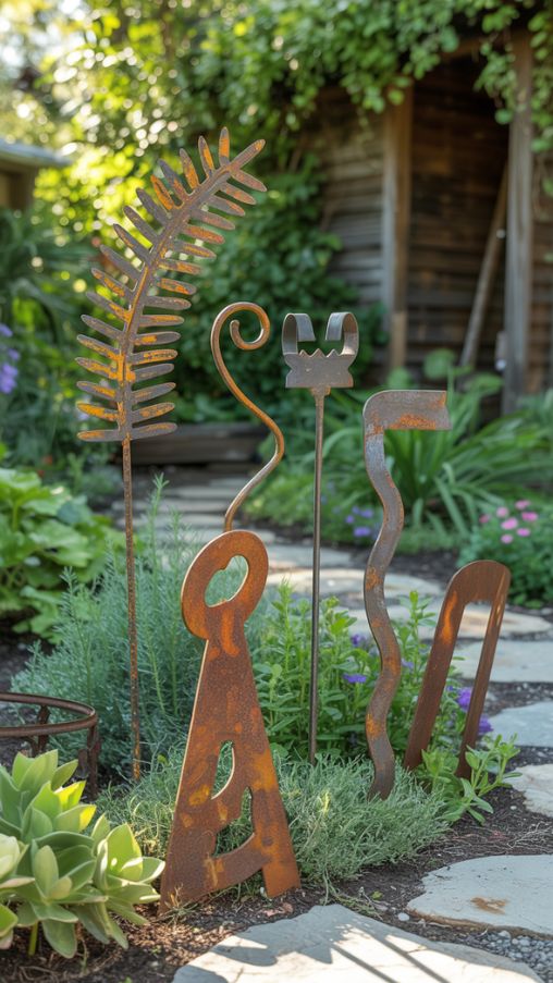 Recycled Metal Garden Projects for Unique Outdoor Decor
