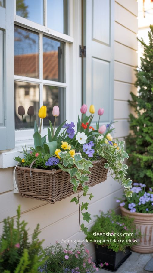 Seasonal Window Boxes – Vibrant Spring Garden Decor