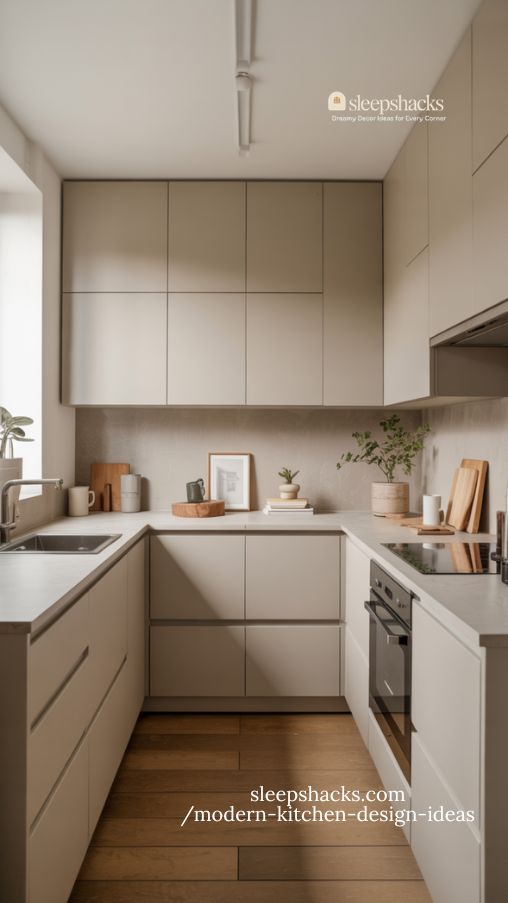 Create a photorealistic image of an open concept modern kitchen featuring a large central island. Highlight the flow between the kitchen and living space, showing a spacious, airy layout. Include a central island that doubles as a prep area, casual dining spot, and storage hub. Use a mix of natural wood accents, marble countertops, and stainless steel appliances to balance warmth and sleekness. Add pendant lights above the island for style and layered lighting. Include subtle lifestyle touches like a bowl of fruit, coffee mugs, or a cookbook to create a lived-in yet modern feel. Emphasize openness, functionality, and social connection in the design. Keywords/Focus Open Concept Modern Kitchen, Central Kitchen Island Ideas, Spacious Functional Kitchen