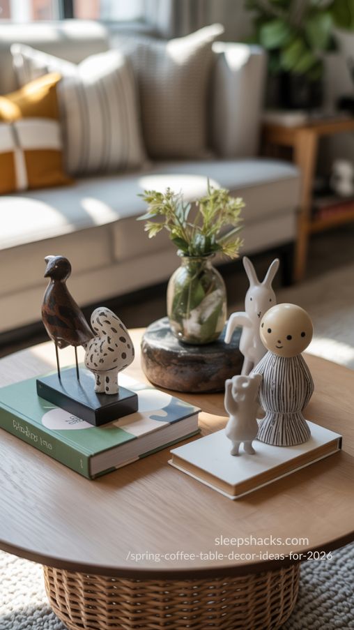 Small Sculptures and Figurines for Spring Coffee Table