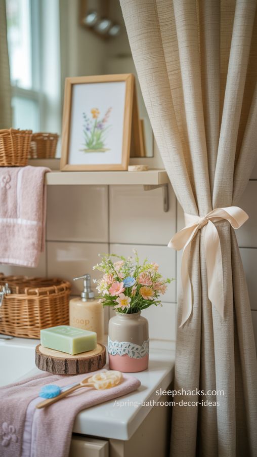 Spring Bathroom Decor Ideas with DIY Decorative Touches