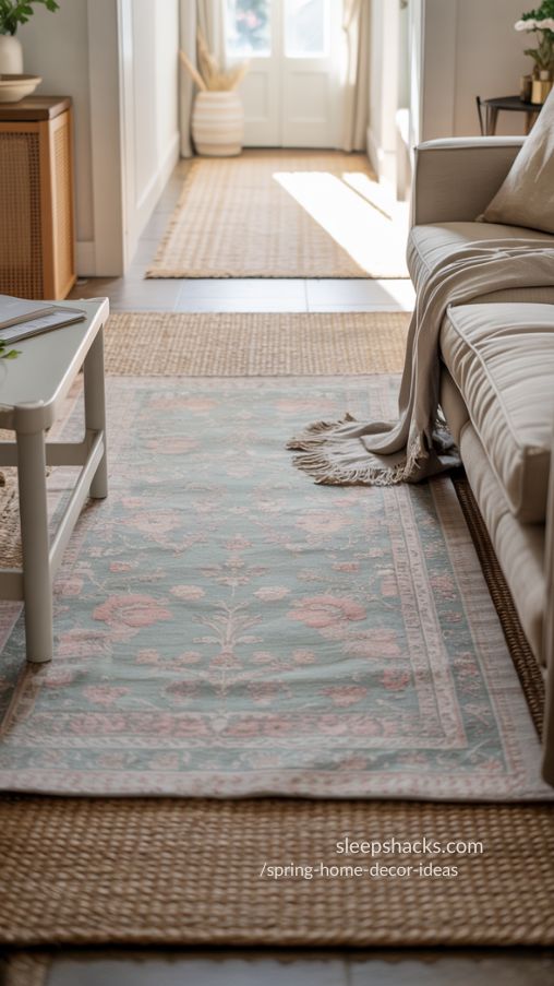 Spring Home Decor Ideas with Fresh Rugs