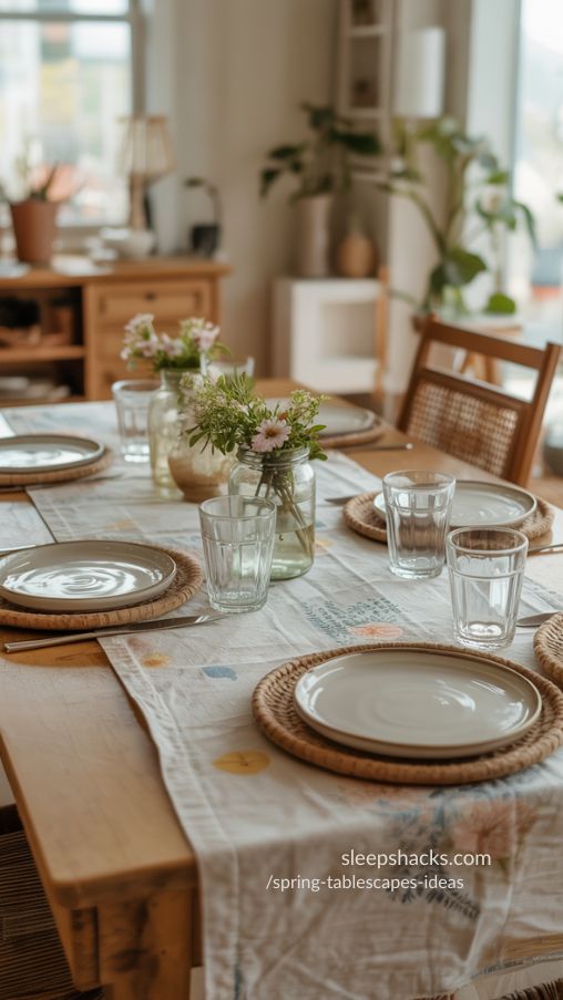 Spring Tablescapes Ideas for Casual Family Meals