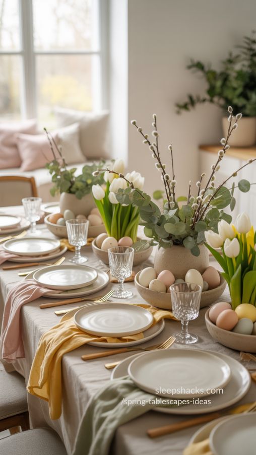 Spring Tablescapes Ideas for Easter Entertaining