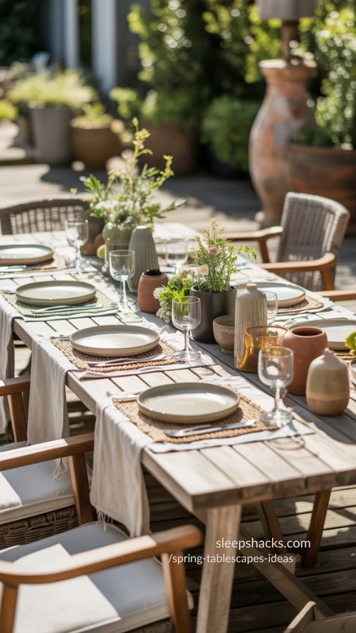 Spring Tablescapes Ideas for Outdoor Dining