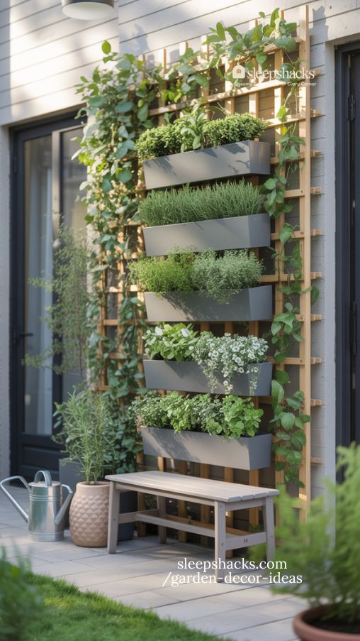 Create a large vertical 2:3 ratio photorealistic Pinterest image of a rustic backyard corner styled with vintage inspired garden decor. The scene should feel warm, nostalgic, and naturally imperfect rather than staged. Feature weathered wooden stools placed casually under a leafy tree, with old galvanized metal buckets overflowing with soft blooming flowers in muted pinks, creams, and lavender tones. Incorporate reclaimed wood elements such as a distressed wooden bench or crate used as a plant stand. Add subtle natural stone details like uneven stepping stones or a small stacked stone border. Let textures show age with chipped paint, worn wood grain, and lightly rusted metal accents. Lighting should be soft golden hour sunlight filtering through tree branches, creating dappled shadows and a warm glow. Use an eye level perspective with a slightly wide lens, sharp foreground details, gentle background blur, ultra realistic textures, natural color grading, Pinterest optimized warmth and brightness.