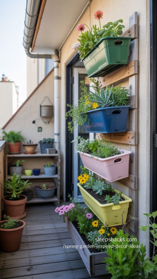 Vertical Gardens for Small Spaces – Stylish DIY Spring Balcony Decor