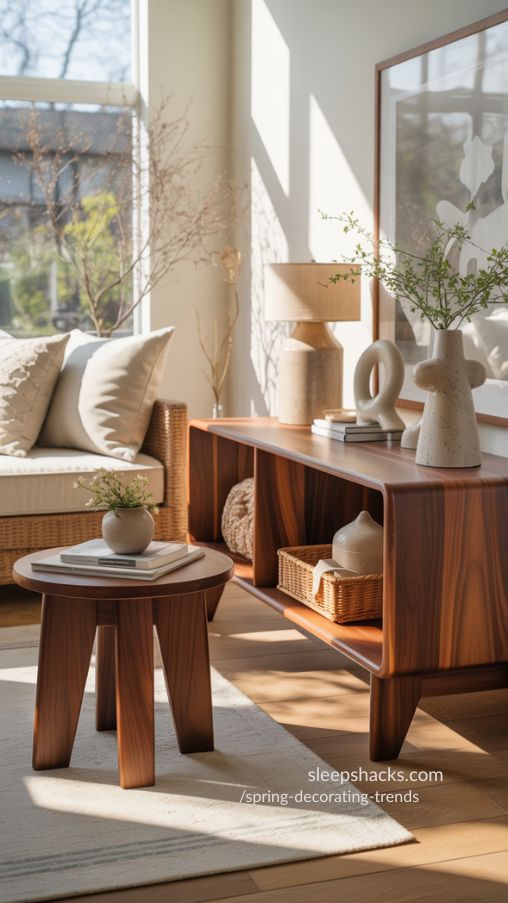 Warm Rich Woods for Spring-Ready Interiors
