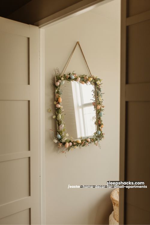 Accent Mirror Easter Decor For Small Apartments