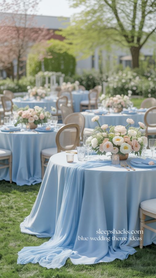 Baby Blue Wedding Theme for Soft Spring Romance