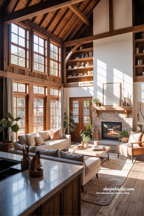 Barndominium Interior Ideas Cozy Rustic Modern Living