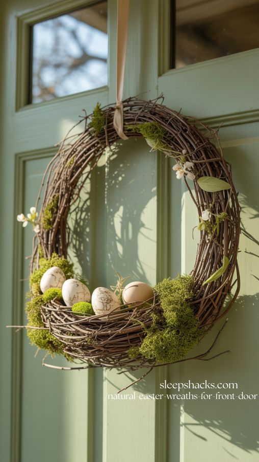 Bird’s Nest Inspired Wreath for Nature Lovers Front Door