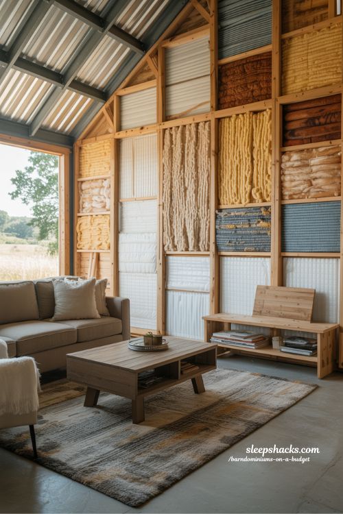 Budget Friendly Barndominium with Efficient Insulation