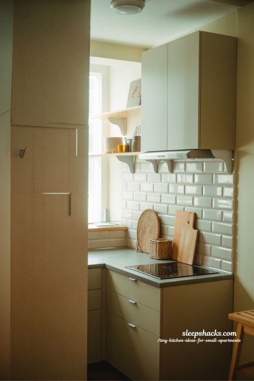 Budget Friendly Tiny Kitchen Ideas For Small Apartments Using Peel And Stick