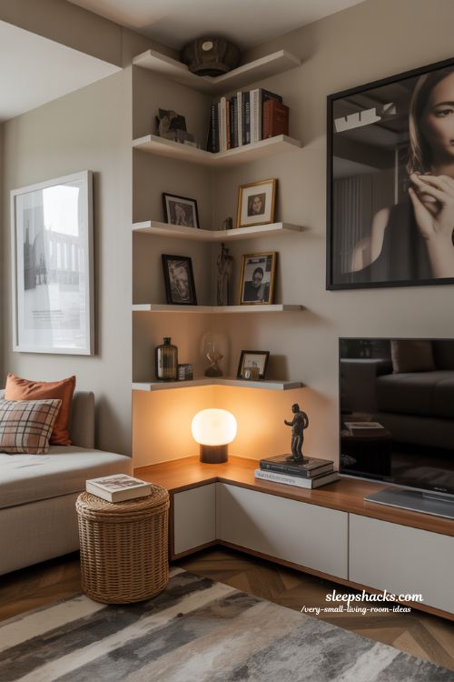 Personal Touches Ideas for Very Small Living Rooms