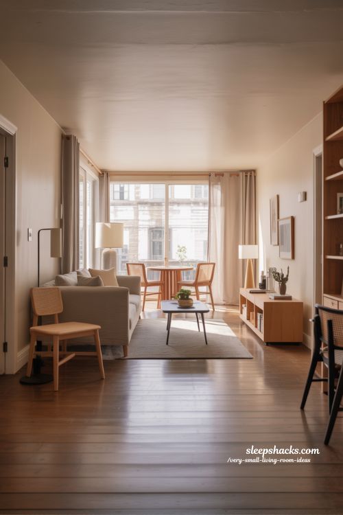 Clear Pathways and Flow Ideas for Very Small Living Rooms