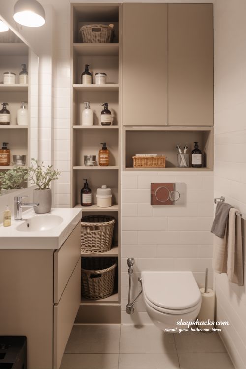 Clever Storage Ideas for Small Guest Bathrooms