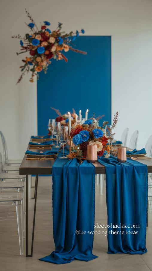 Cobalt Blue Wedding Theme for Vibrant and Artistic Energy