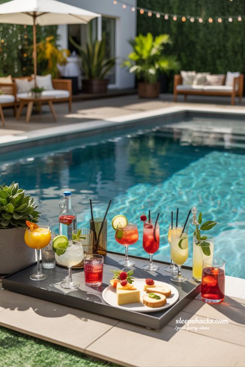 Cocktail and Mocktail Hour Pool Party Ideas for Summer Gatherings