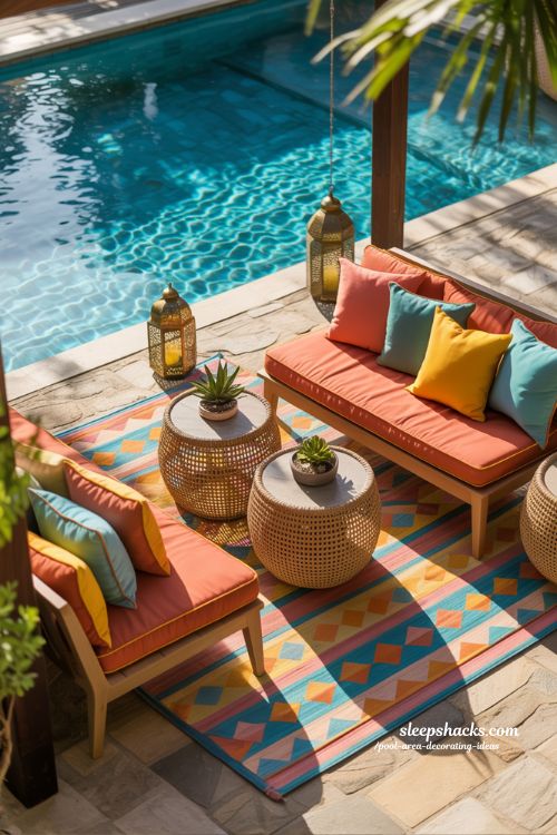 Colorful Accessory Refresh Ideas for Vibrant and Inviting Pool Decks