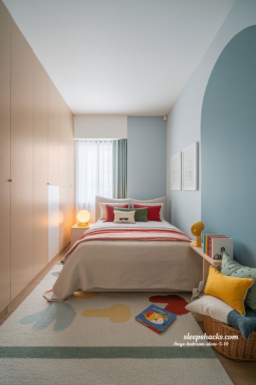 Colorful Yet Calm Boys Bedroom Ideas 5 to 10 Balanced Design