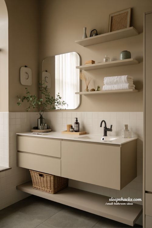 Compact Wall Mounted Vanity Ideas for Small Bathrooms