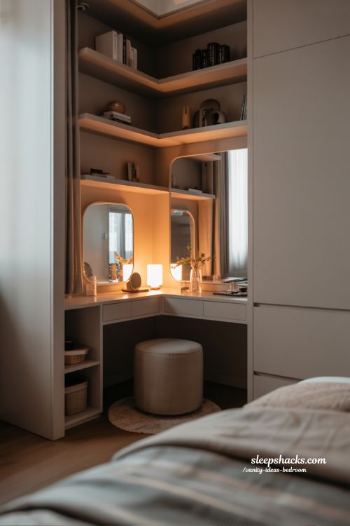 Corner Vanity Bedroom Ideas Chic and Functional Small Space Setup