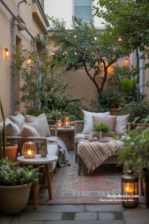 Courtyard Garden Back Patio Decorating Ideas for a Private Retreat
