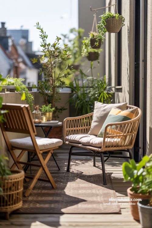 Cozy Balcony Setup Small Outdoor Living Ideas