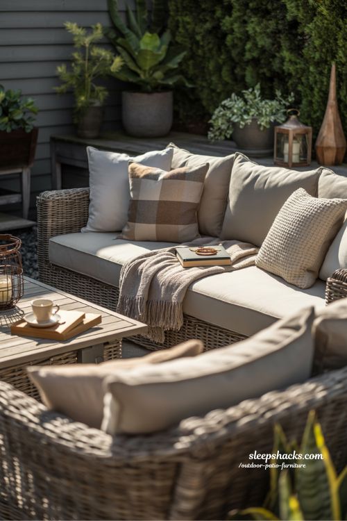 Cozy Corner Ideas with Outdoor Sectionals