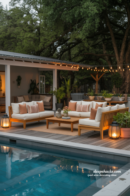 Cozy Poolside Lounge Ideas for Comfortable Backyard Retreat