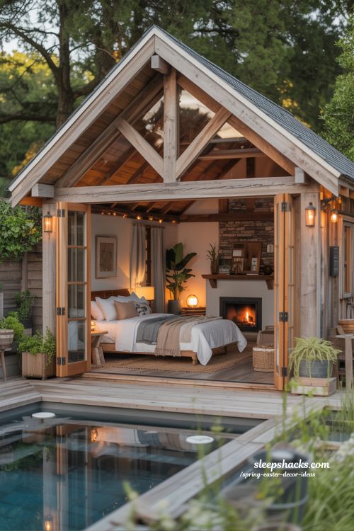 Cozy Rustic Pool House Guest House Combo Retreat