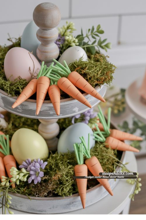 DIY Carrot Accents for Budget-Friendly Easter Decor