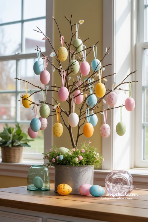 Decorate an Easter Egg Tree for Playful Spring Decor