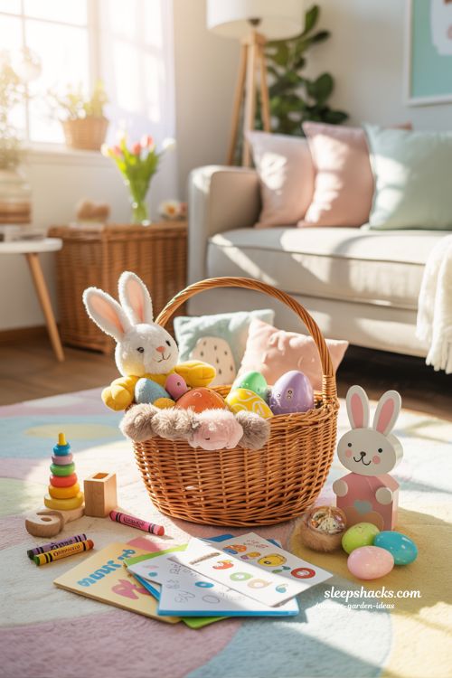Easter Basket Ideas for Toddlers with Playful Toys and Sweet Treats