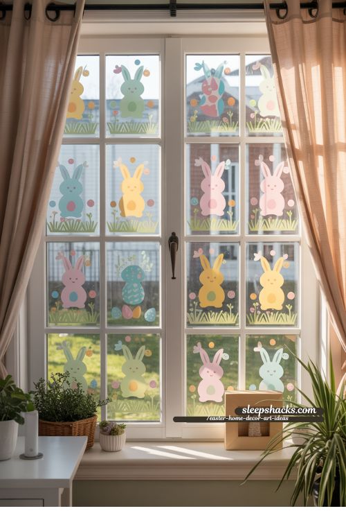Easter-Themed Shelf Vignette Display