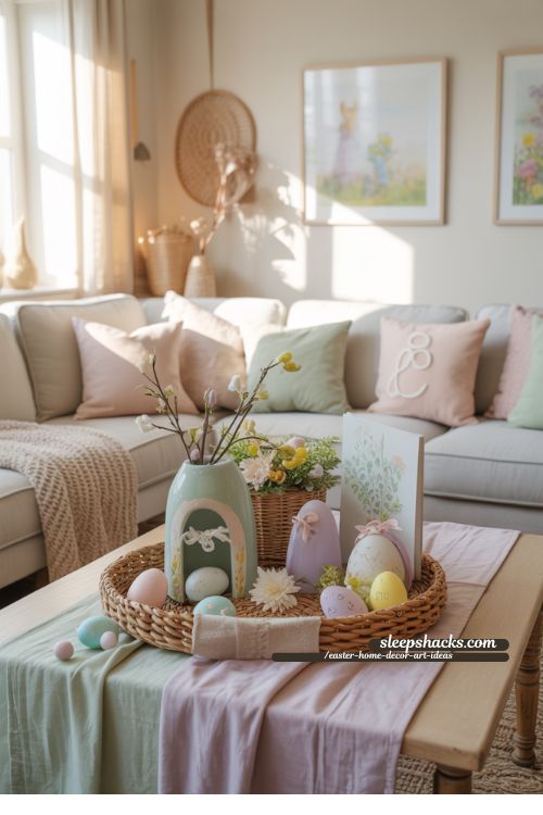 Easter Home Decor Art Ideas Spring Living Room