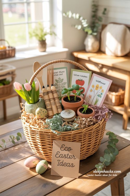 Eco-Friendly Easter Basket Ideas for Kids with Sustainable Fun Gifts