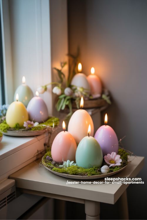 Egg Candle Holders Easter Decor For Small Apartments