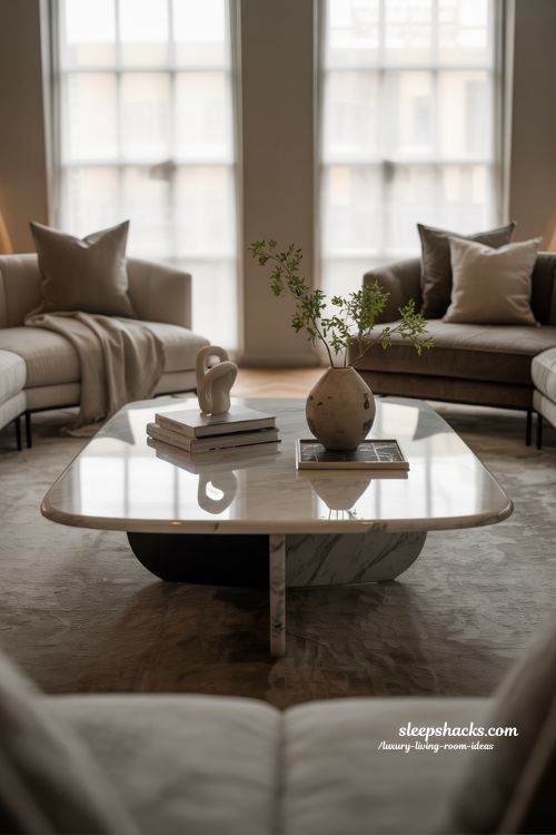 Elegant Coffee Tables That Become the Focal Point of a Luxury Living Room